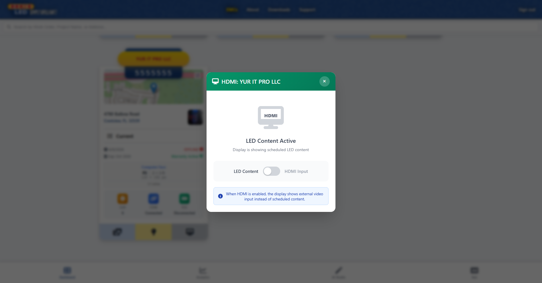 HCILEDs Simply Brilliant - hcileds editor HDMI - Cloud LED Sign Management Platform